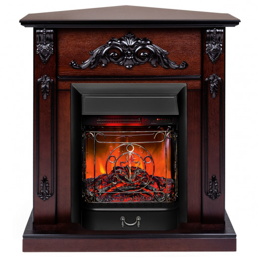 Электрокамин RealFlame Anita Corner AO античный дуб с очагом Majestic Lux Black RC