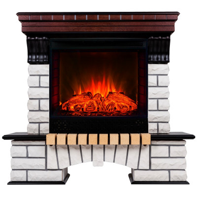 Электрокамин RealFlame Country AO античный дуб с очагом Evrika 25,5 LED